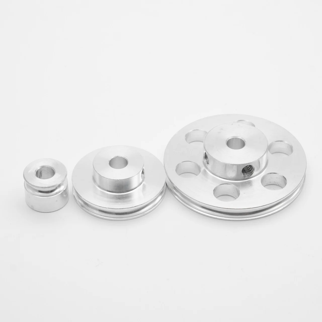 Step Aluminum Alloy Belt Wheel U Groove Metal DIY Pulley 3MM 12-40 Diameter Micro Miniature Pulley Wheel M3/M4 Screw Fit