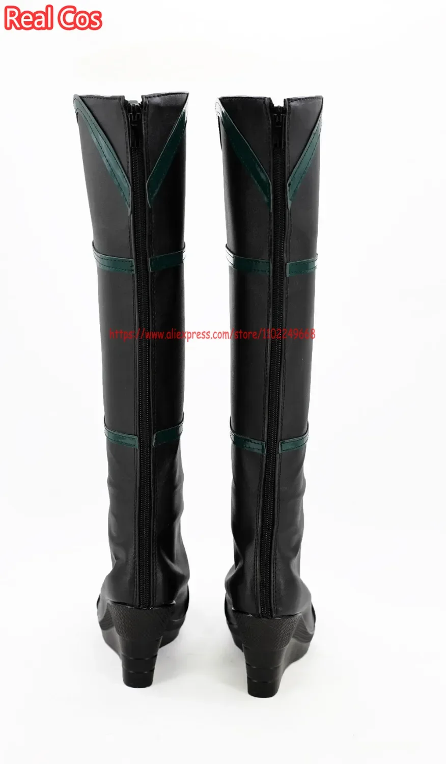 أحذية تنكرية من RealCos Ragnarok Hela ، أحذية بكعب إسفيني ، مصنوعة خصيصًا ، أي حجم للجنسين