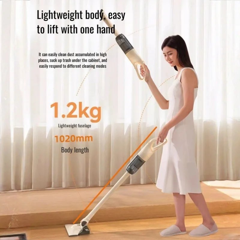 Powerful Cordless Handheld Vacuum Cleaner, 2-in-1 Vacuum & Mop Combo, Multi-Function Home Cleaning Machine for Mite