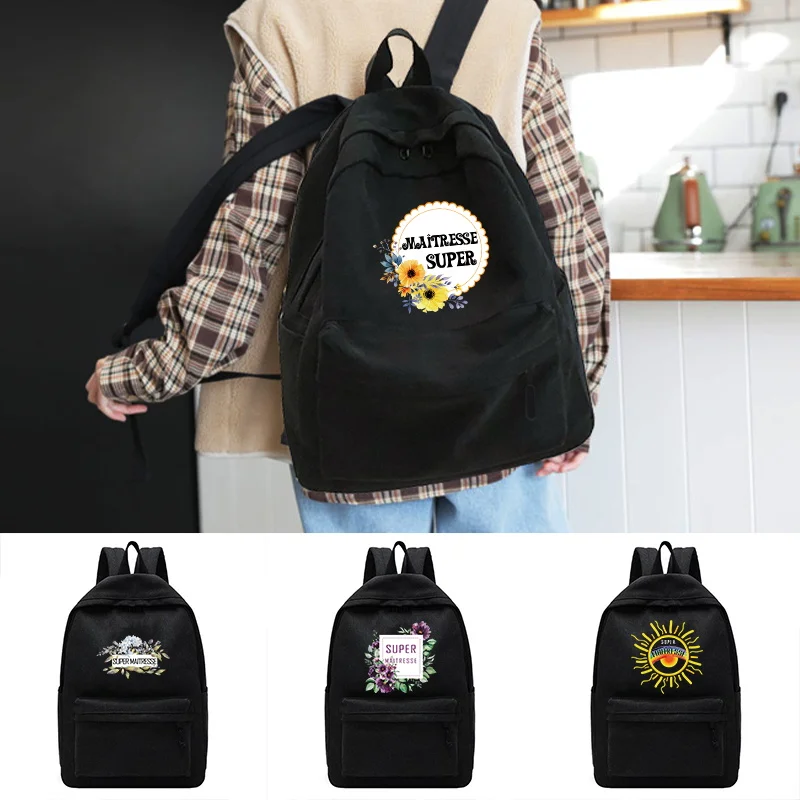 

2024 New Unisex Large Capacity Student Rucksack Casual Canvas Backpack School Bag Boys and Girls Sports Bag Schoolbag Daypack