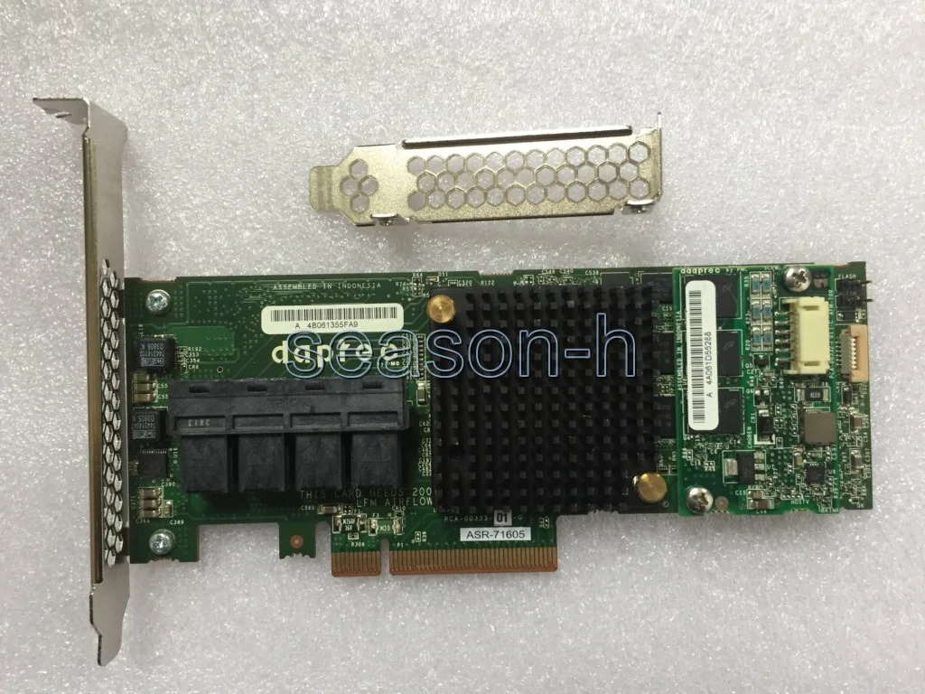 

ASR-71605 16-Port 6Gb/s 1GB SAS SATA PCIe RAID Controller PCIe 3.0 x8