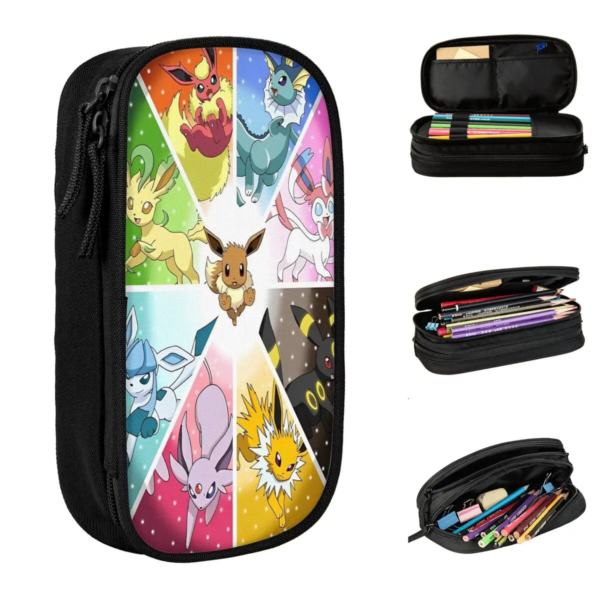 

Cute Cartoon Manga Poke-Mon Pencil Cases Pokemon Pencilcases Pen Holder for Girls Boys Bags Students School Gifts Stationery