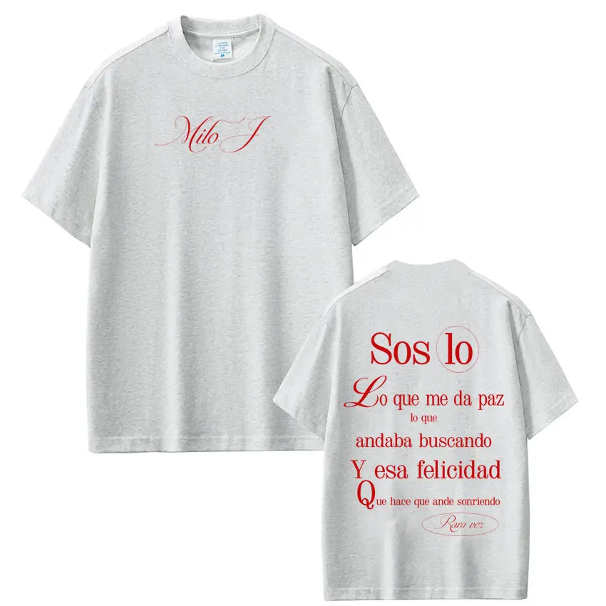 Rapper Milo J Fashion Tour 2026 Print TShirt Men Women Fashion T-Shirt Casual Loose Cotton Oversized Aesthetic Trendy T-Shirts