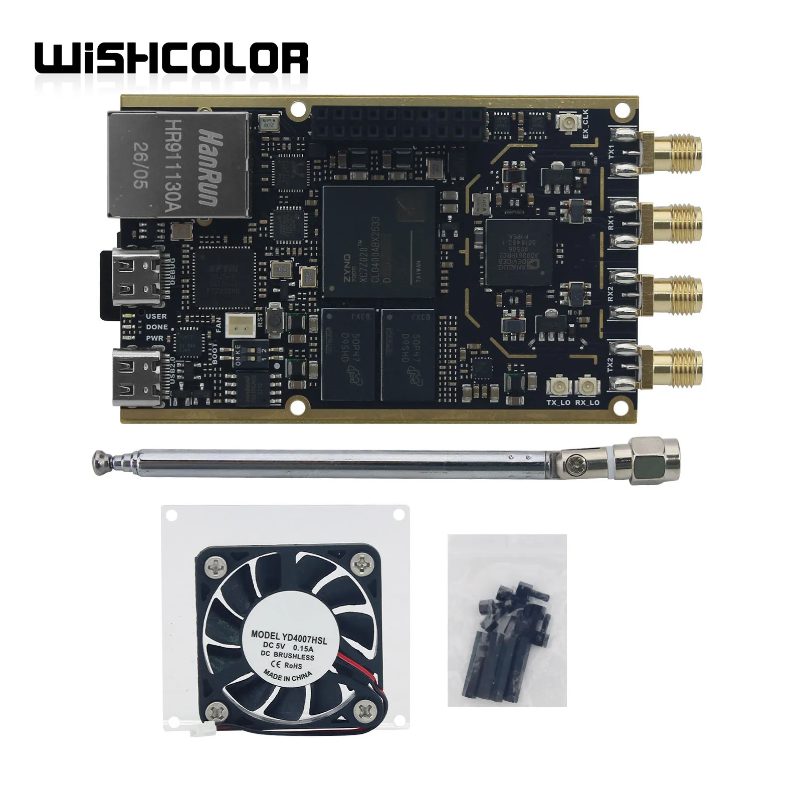 Wishcolor Professional Version 70MHz-6GHz 7020+AD9361 SDR Development Board with Power Amplifier for Pluto SDR