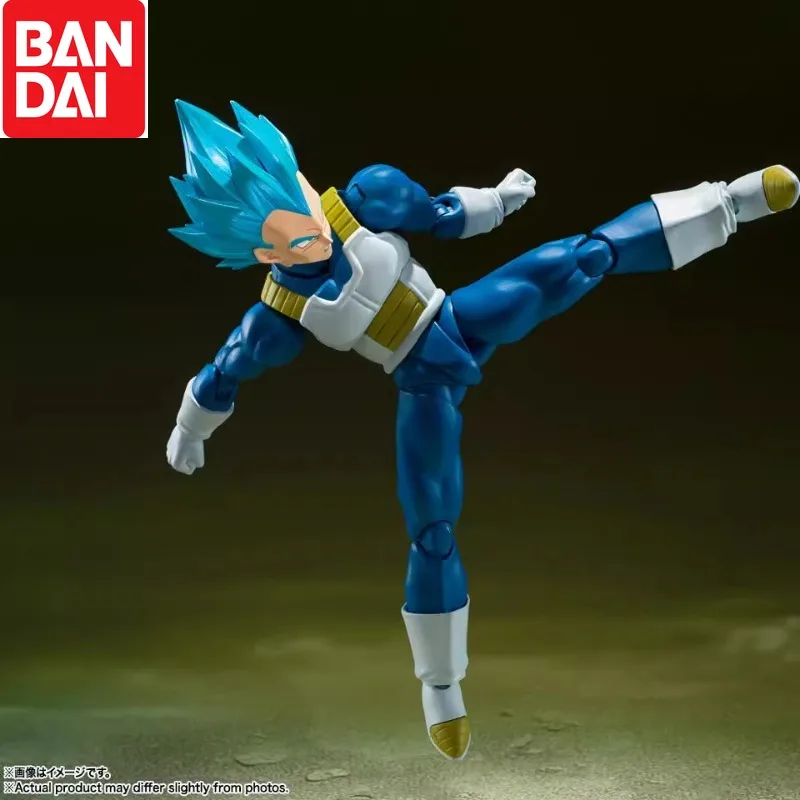 Dragon Ball SHF Dragon Ball Super Saiyan God Vegeta dai capelli blu Action Figure Anime Modello da collezione Ornamento Giocattolo Regalo in magazzino