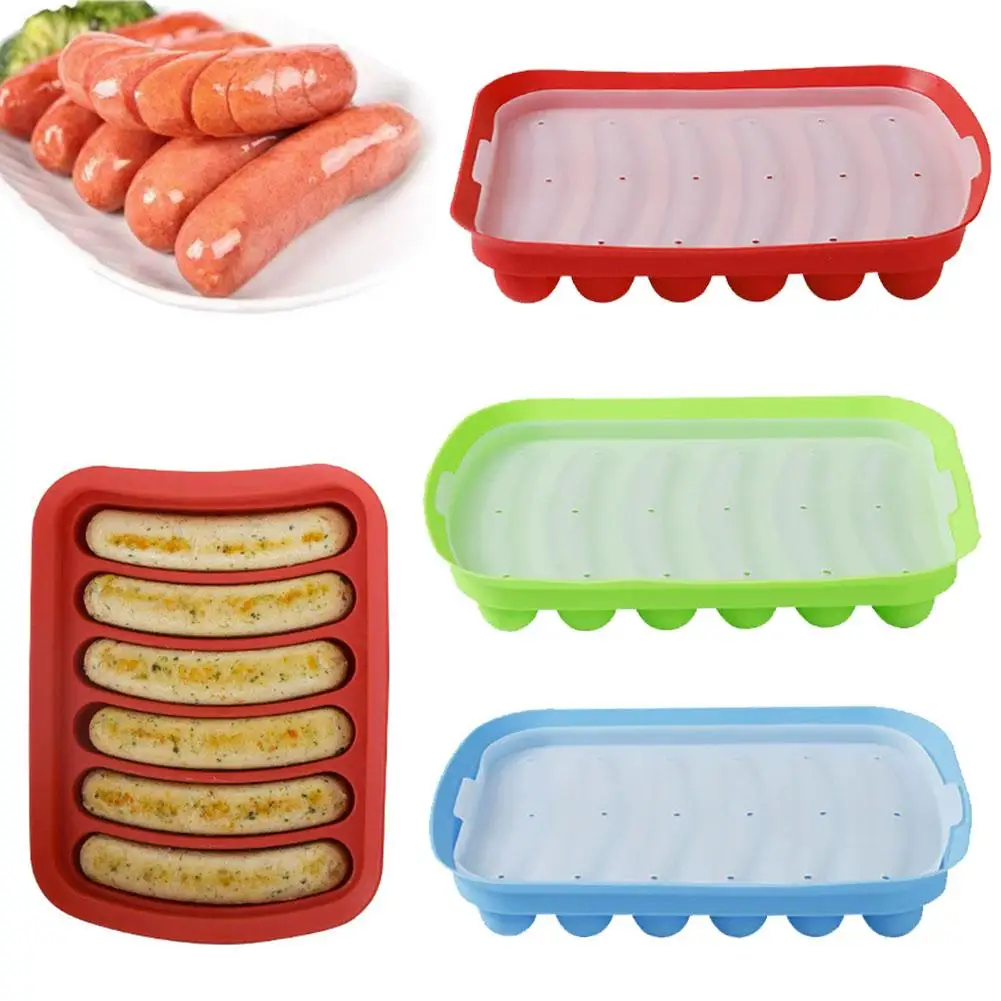DIY Grade Silicone Sausage Mold Baby Food Supplement Tool Home Made Hot Dog Ham Baking Mold Mold Kitchen Accessories Gadgets