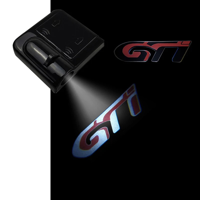 1PCS For Peugeot GTI 208 308 508 2008 3008 5008 206 106 407 106 RC Logo Led Car Door Welcome Lights Laser Projector Decor Lamp