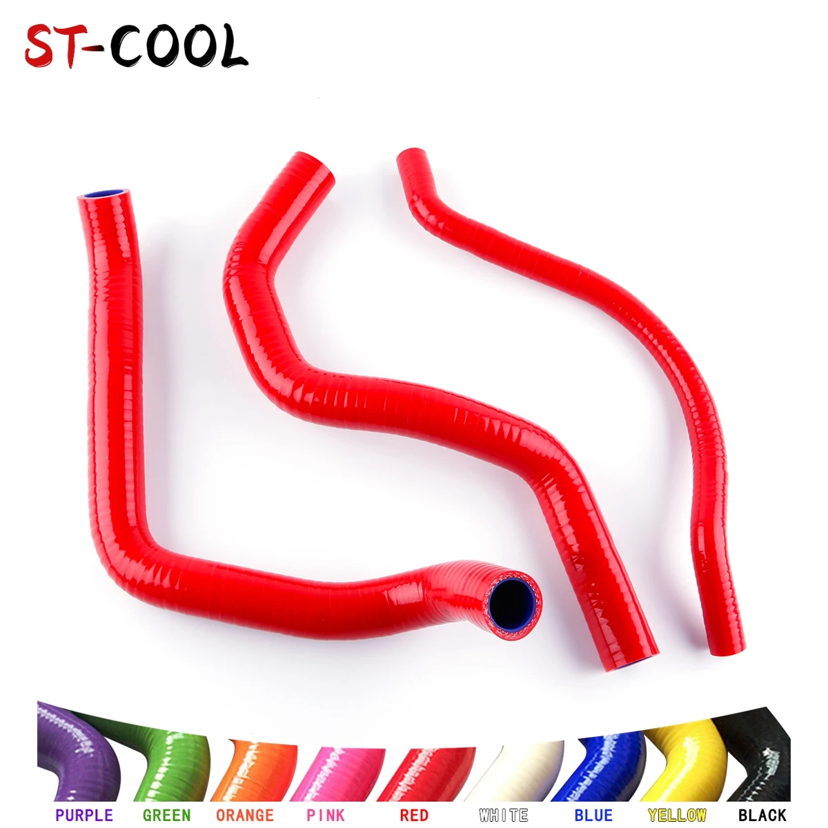 FOR SUZUKI GSXR 750 GSX R GSXR750 2000 2001 2002 2003 Radiator Coolant Hose Silicone Tube Pipe Kit 3Pcs 10 Colors