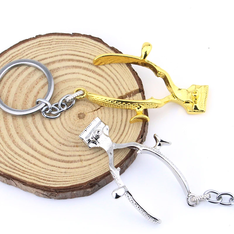 الحلاق كيرينغ ثلاثية الأبعاد تصفيف الشعر المفاتيح الحلاقة قلادة مفتاح سلسلة القطب الحلاق هدية للرجال مجوهرات صغيرة الإكسسوار دروبشيبينغ #4