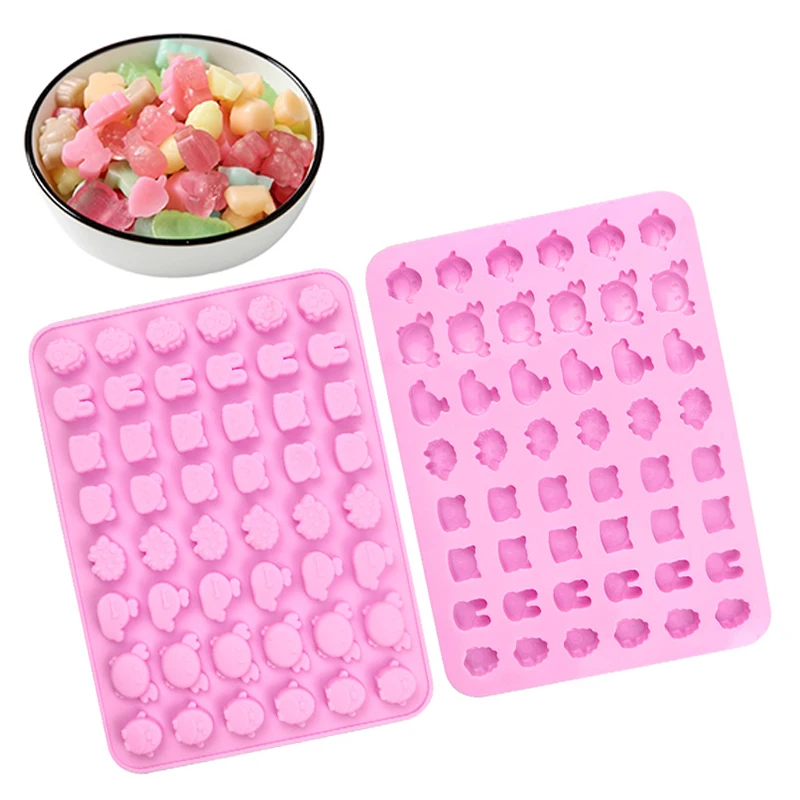 32/48/60 Cell Forest Animals Mold Silicone Molds Pastry Fudge Chocolate Candy Making Molds DIY Baking Decoration Tools Cake