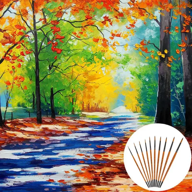 Fijne handgeschilderde dunne pen kunstbenodigdheden tekenpunt Tip aquarel nylon borstel