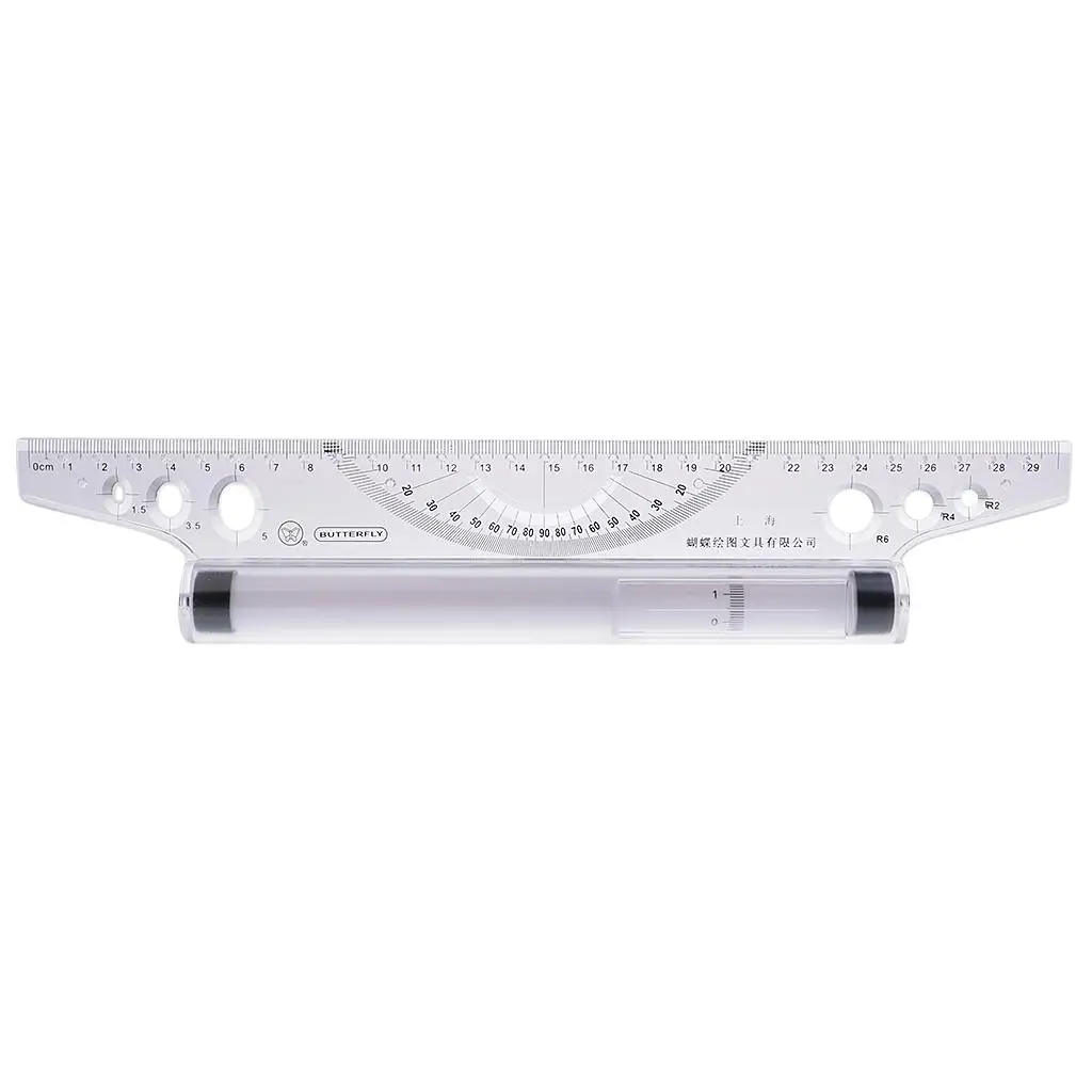 30cm Multi-Purpose Drawing Parallel Rolling Ruler Balancing Scale Tool