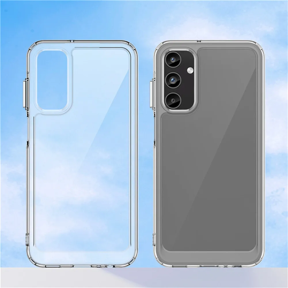 For Samsung Galaxy A15 Fusion PMMA + TPU Phone Case For Samsung A15 A 15 Full Protection Cover Transparent Coque