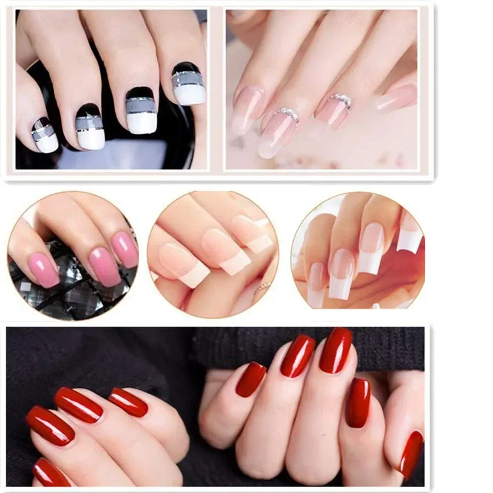 فرشاة أظافر جل بالأشعة فوق البنفسجية مكونة من 7 قطع، فرشاة جل بولي تمديد، مجموعة أقلام رسم للأظافر