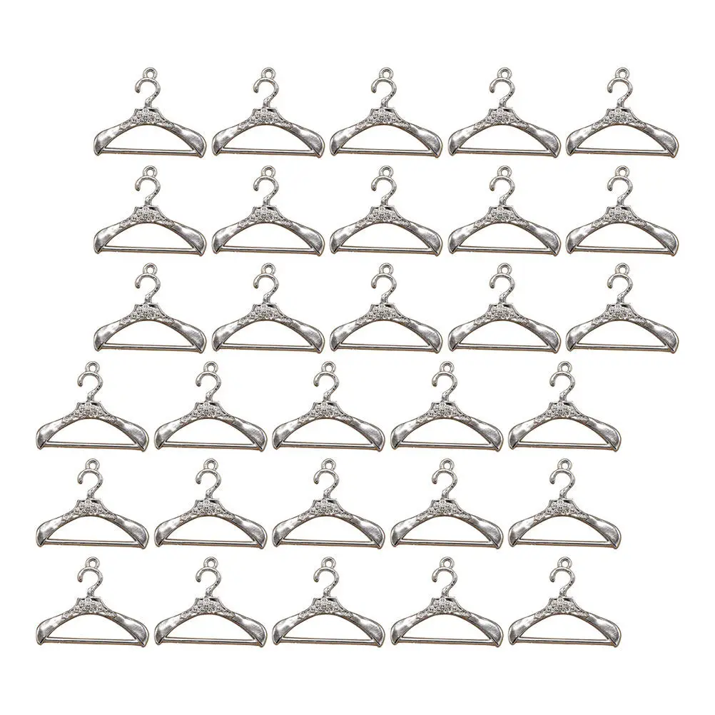 

30Pcs Imitation Hanger Pendants Metal Alloy Charm for Earrings Bracelets Keychains DIY Jewelry Findings Baroque Style Decor