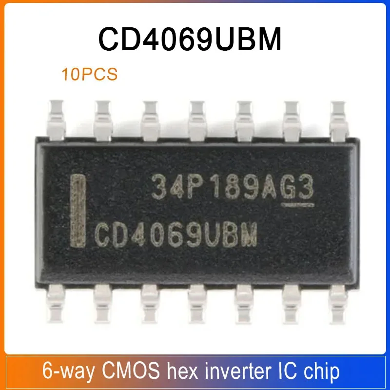 10-50PCS CD4069UBM SOP-14 CD4069 CD4069BM 4069 SOP14 CD4069UB CMOS hex inverter 6-way inverter