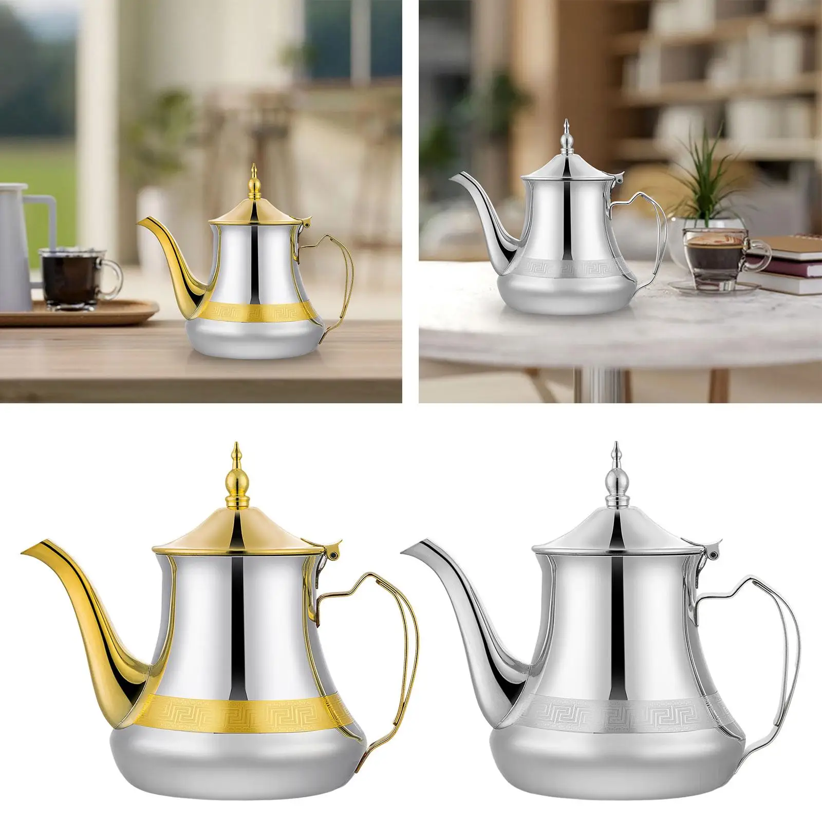 

Чайник из нержавеющей стали, кувшин для напитков, 1,4 л, заварочный аппарат для домашнего ресторана, отеля