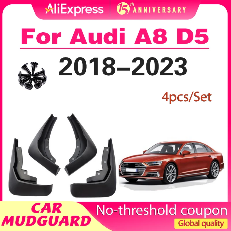 

Mudguard for Audi A8 SPORT BASIC A8 D5 2018 - 2023 2019 2020 2021 2022 Mudflaps Splash Guards Mudguards