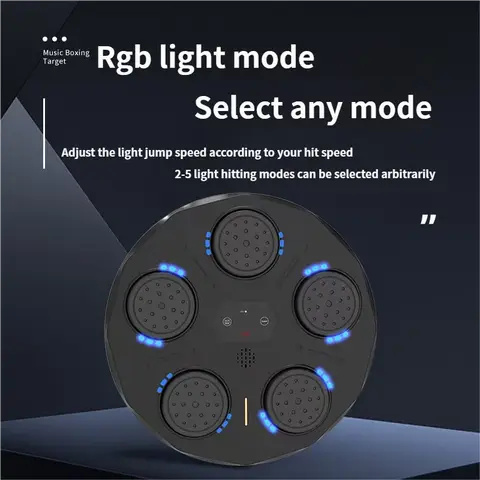 Musikboxningsmaskin, smart Bluetooth-boxningsutrustning Boxningssäck med handskar Elektronisk LED-boxningsträningsutrustning 12 best sales musikboxningsmaskin - №6