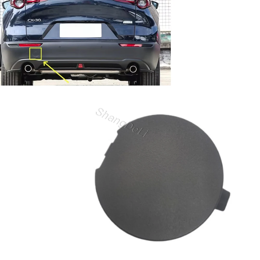 Compatible For Mazda CX-30 CX30 2020 2021 2022 2023 Rear Bumper Towing Eye Hook Cover Trailer Cap Trim Lid