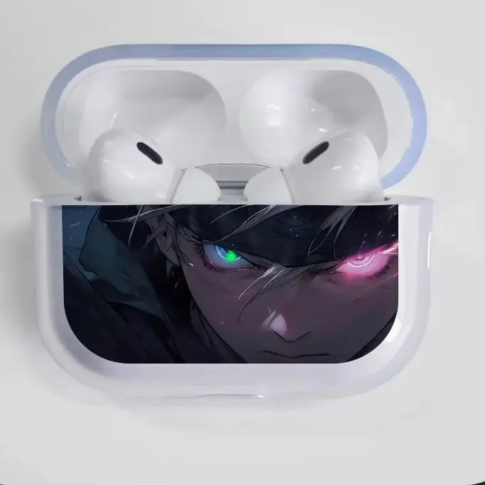 Anime Jujutsu Kaisen Transparent TPU Case for Airpods Pro 2 1 3 Sukuna Gojo Satoru Soft Silicone Cover Bluetooth Earphone Cases