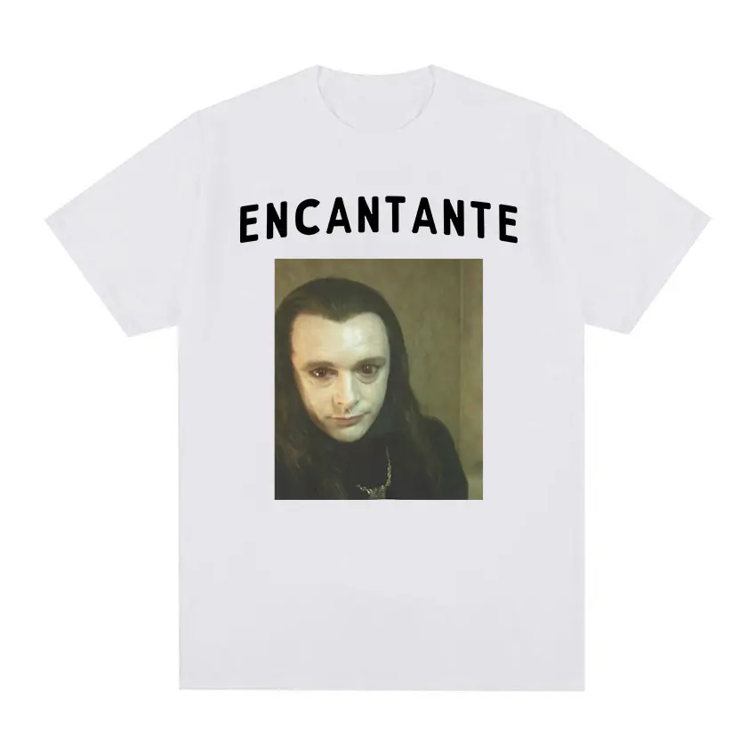 Retro Encantante Twilight Graphic T Shirt Men's Gothic Fashion Short Sleeve T-shirts Casual Oversized Cotton T-shirt Streetwear