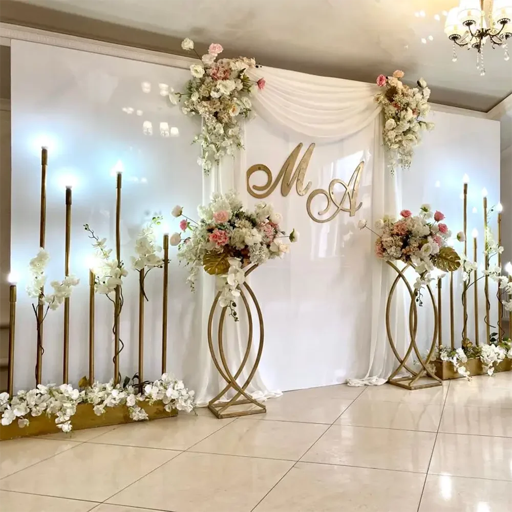 

Hot selling Custom Logo White Acrylic Wall Panels Wedding Pvc Acrylic Backdrop Panel Stand