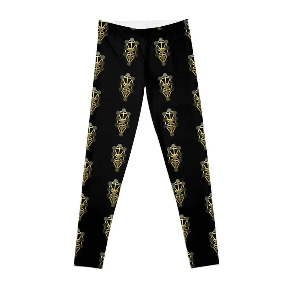 

The Tree Of Life kabbalah gold mandala sacred geometry spiritual protection symbol Leggings trousers Womens Leggings