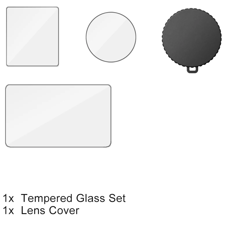 Für DJI Osmo Action 5 Pro 4 3 Screen Protector Gehärtetes Glas Film Objektiv Abdeckung Kappe Tasche Fall für DJI Action 4 5Pro Zubehör