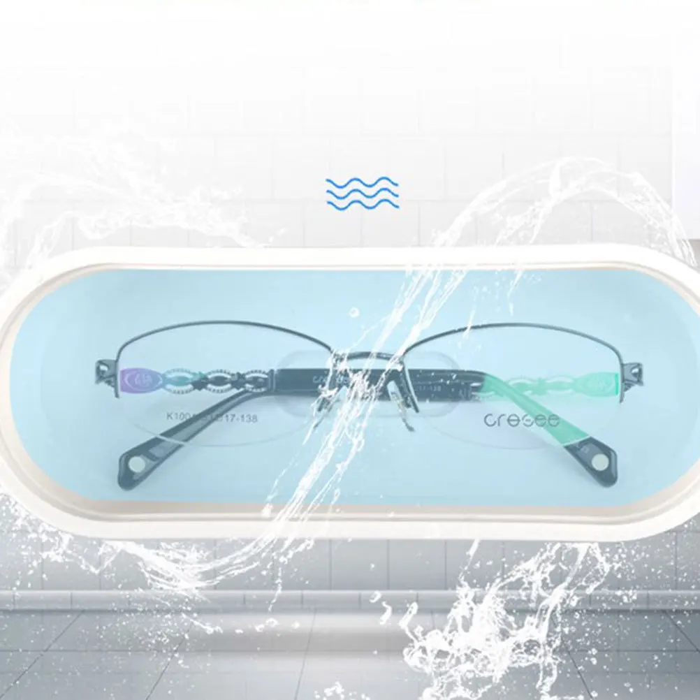 

Automatic Small Blue Jewelry Cleaner Mini Portable Cleaning Machine for Eyeglasses Watches Coins Jewelry Cleaner