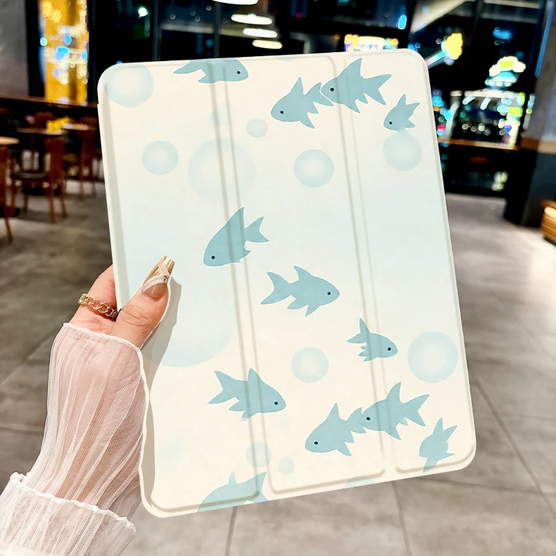 

Free&easy fish TABLET CASE FOR iPad pro 10/11-Inch 2020/6th/7th /8th /Air 3rd/Air 4th/9th gen/Air 5th Gen 2022/Air 11Anti-drop