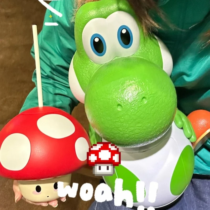 Cubo de Palomitas de Maíz Inspirado en Universal Studios, Película de Mario Galaxy - Yoshi Luma con Luz, Coleccionable