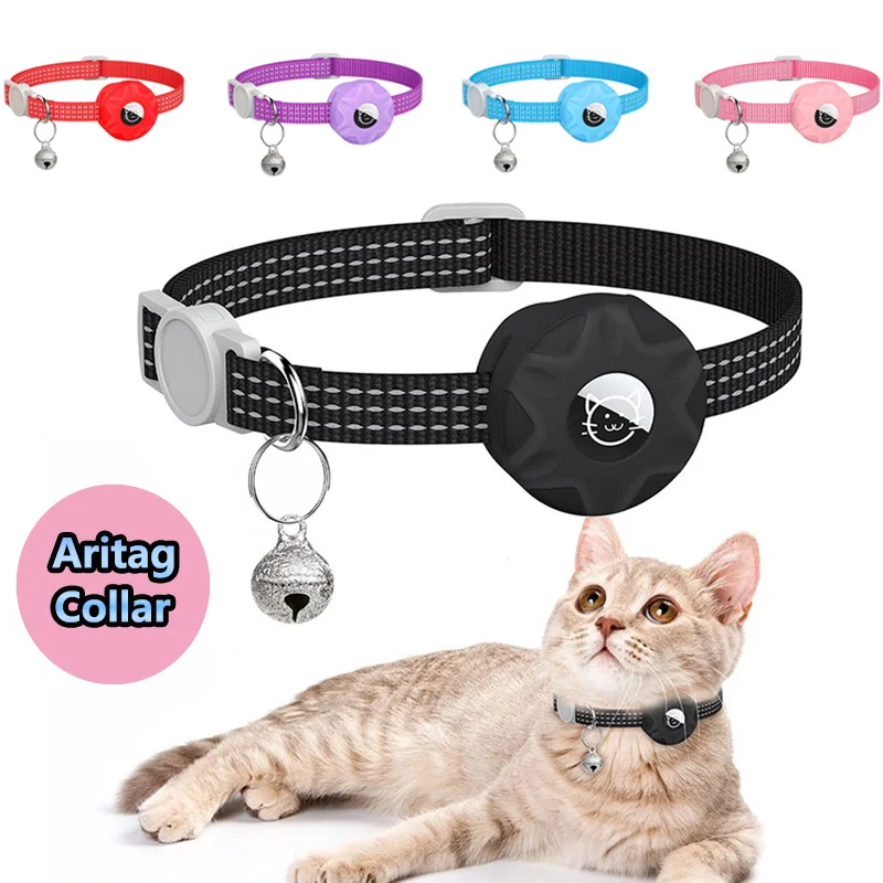 Airtag Cat Collar Positioning Tracker Silicone Sleeve Three 