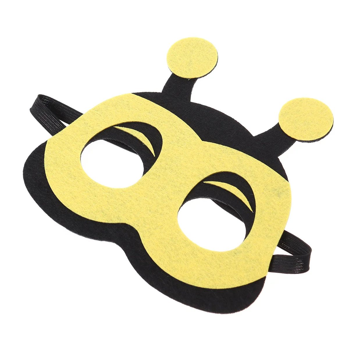 Cartoon Animal Masks Half-face Eye Masks Cosplay Costume Supplies Party Favors for Kids Boys Girls (Bee)