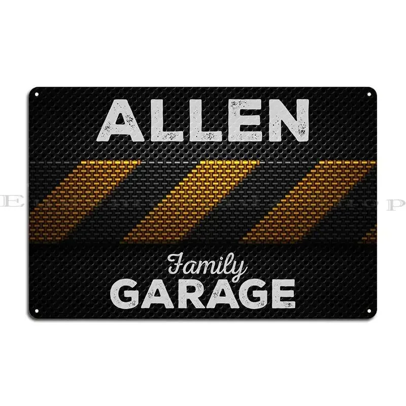 Allen Family Garage Dark Metal Plaque Party Mural Cave Wall Decor Design Tin Sign Poster