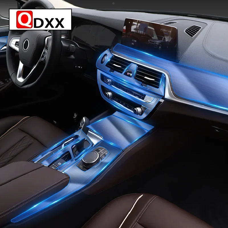 

For BMW G30 G31 Series5 2018-2021Car Interior Center console Transparent TPU Protective film Anti-scratch Repair film Accessorie