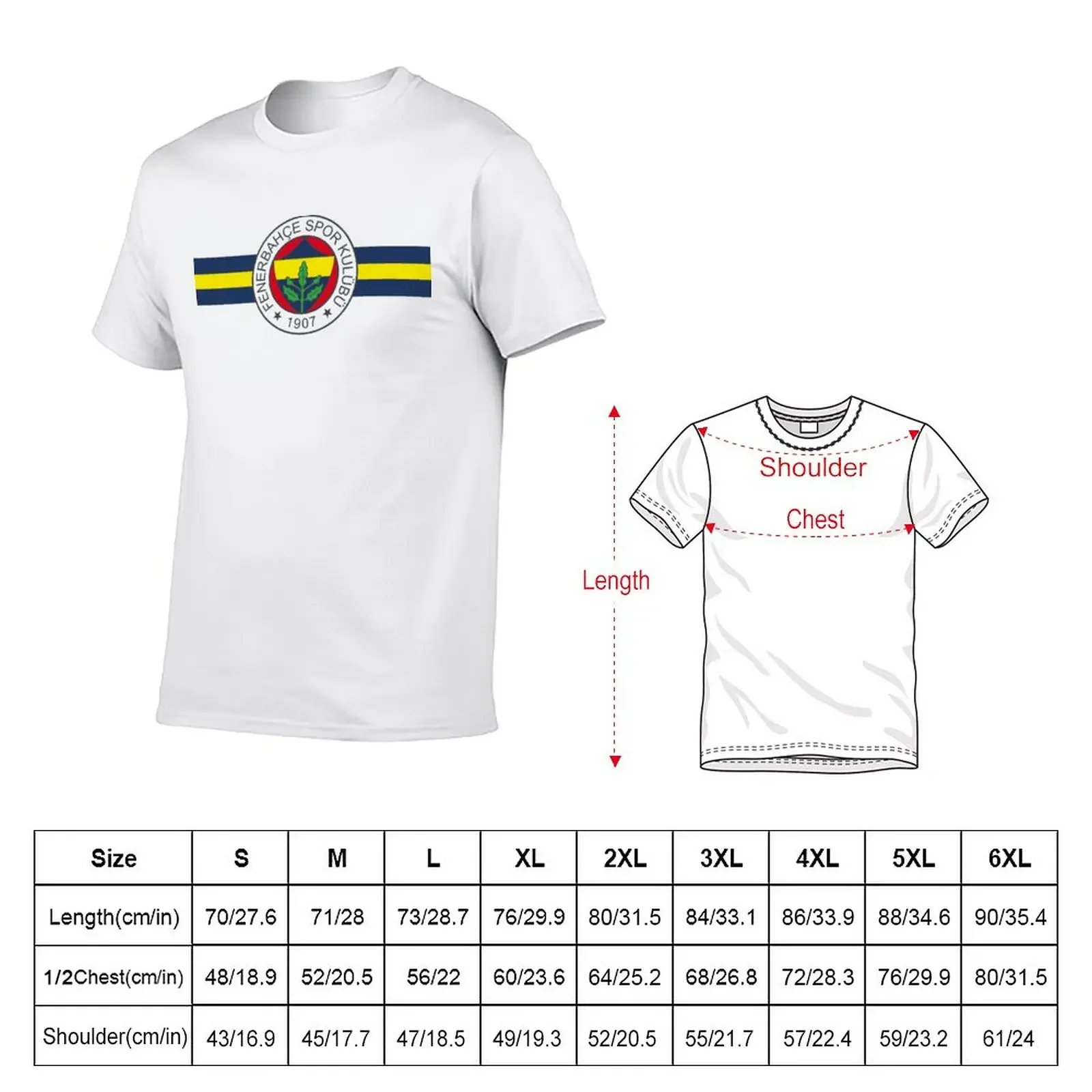 New Fenerbah?e T-Shirt summer clothes sports fan t-shirts Aesthetic clothing oversized t shirts mens graphic t-shirts funny