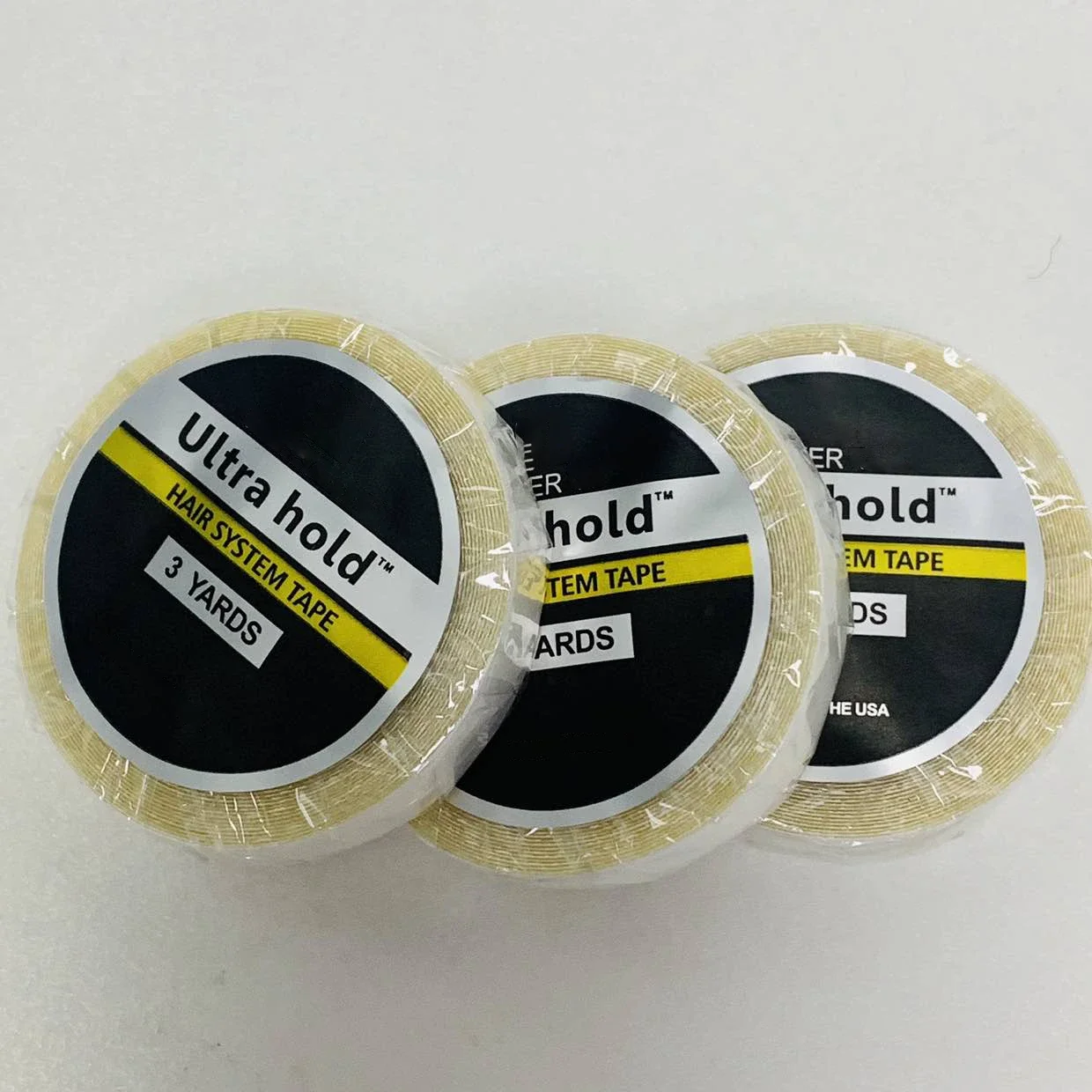 

0,8 см * 3 ярда ультра-фиксация двусторонняя лента для наращивания клейкая лента для волос для кружевных париков/лента для повторного применения наращивание волос/парик