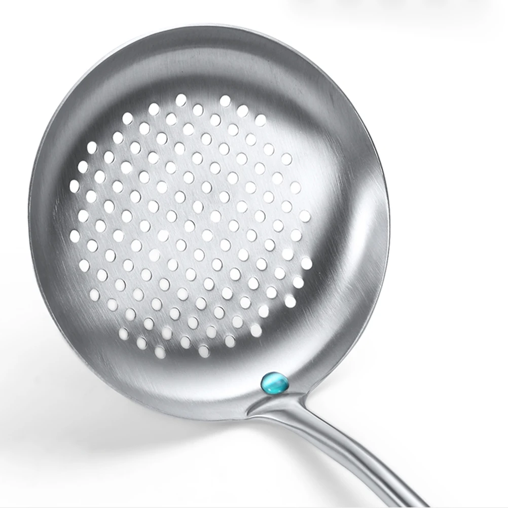 

Stainless Steel Colander Soup Ladle Hot Pot Strainer Long Handle Kitchen Tool RustProof Premium Quality Smooth Edge