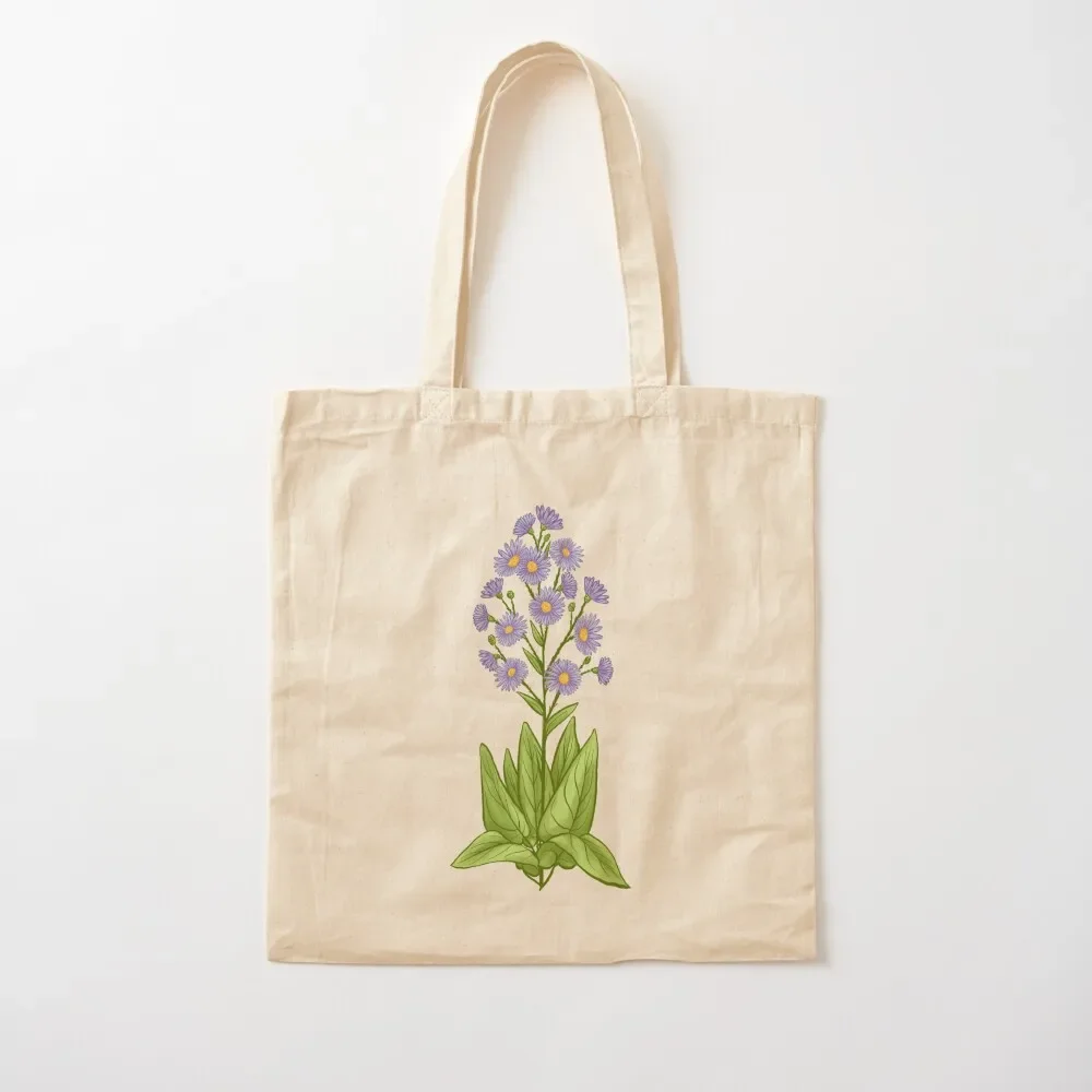 

Sky Blue Aster Tote Bag canvas shopping bag shoping bag