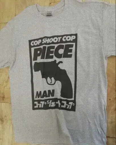 Cop Shoot Cop T Shirt Piece Man Noise Rock Music White Noise Helmet Unsane T066