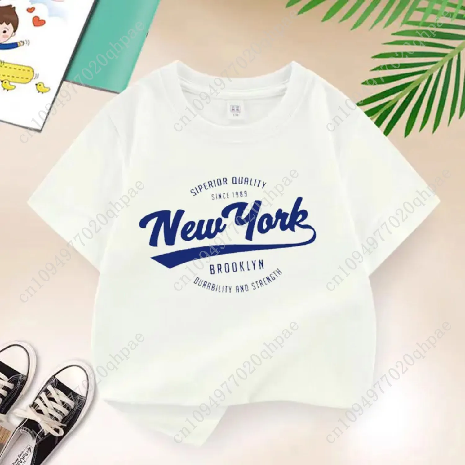 Verão crianças nova york carta camiseta roxo impressão meninas camiseta crianças manga curta t camisa moda algodão roupas rosa
