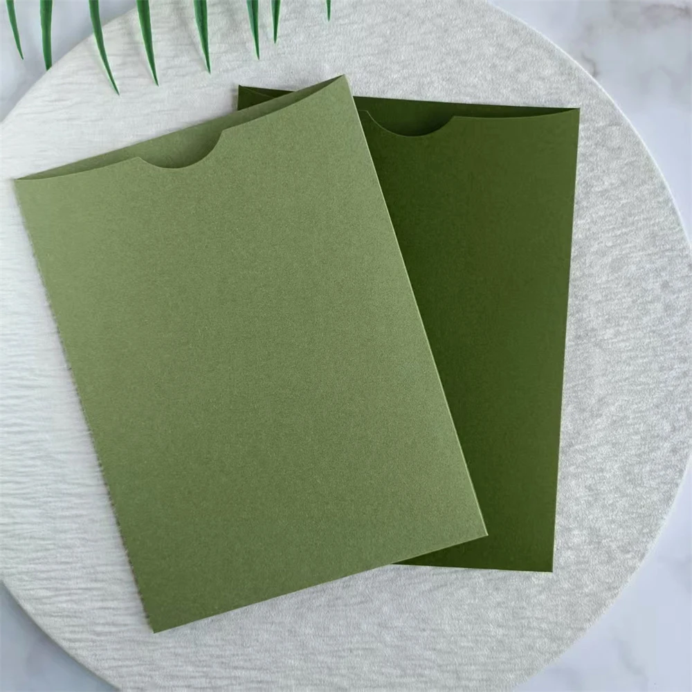 DIY Wedding Invitation Pocket Envelop Fit For 5x7 Inserts Party Gift Cards Customized Printing Available 50pcs
