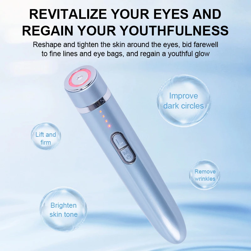 눈가 미용기기 EMS 미세전류로 눈 밑 부기와 다크서클 감소, 눈가 피부 리프팅 및 탄력 강화, 주름 개선