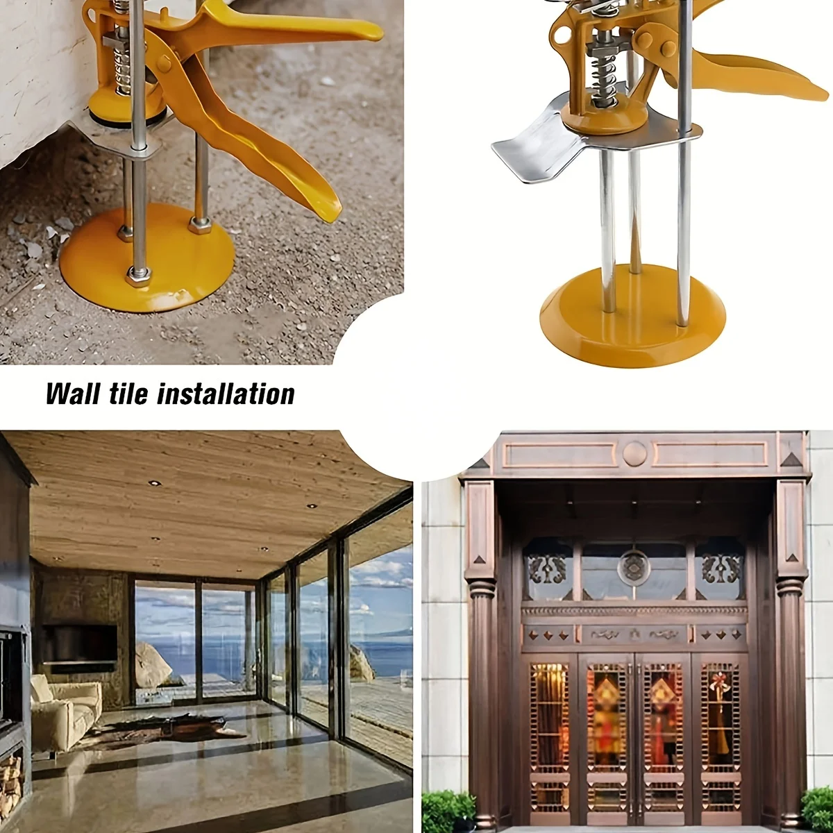 Labor Saving Arm Lever Arm Lifter Drywall Lift for Wall Tile Locator, Carbide Grip Scraper,Multi-Function Height Adjustment Lift
