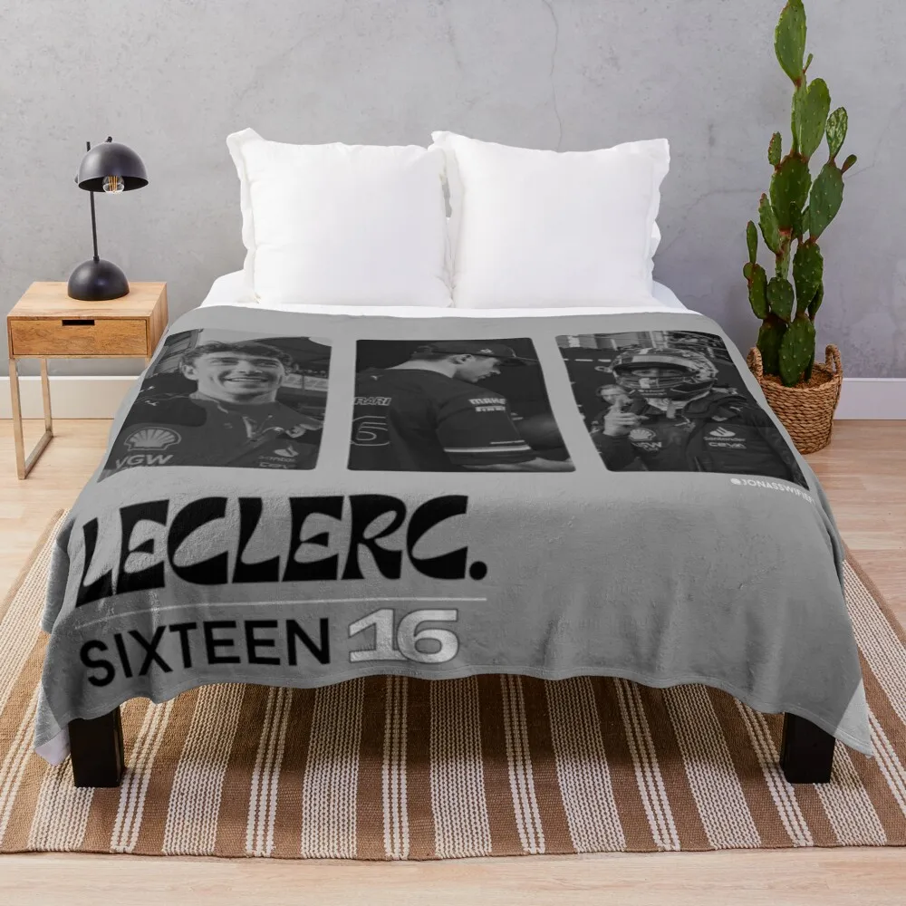 

Charles Leclerc F1 Driver - Poster Throw Blanket Sofa Throw Sleeping Bag Blankets