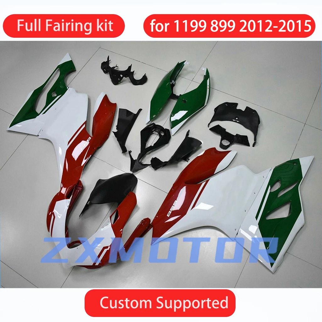 For DUCATI 899 2012 2013 2014 2015 Free Custom Fairings 1199 12 13 14 15 Prime Fairing Kit Injection Motorcycle