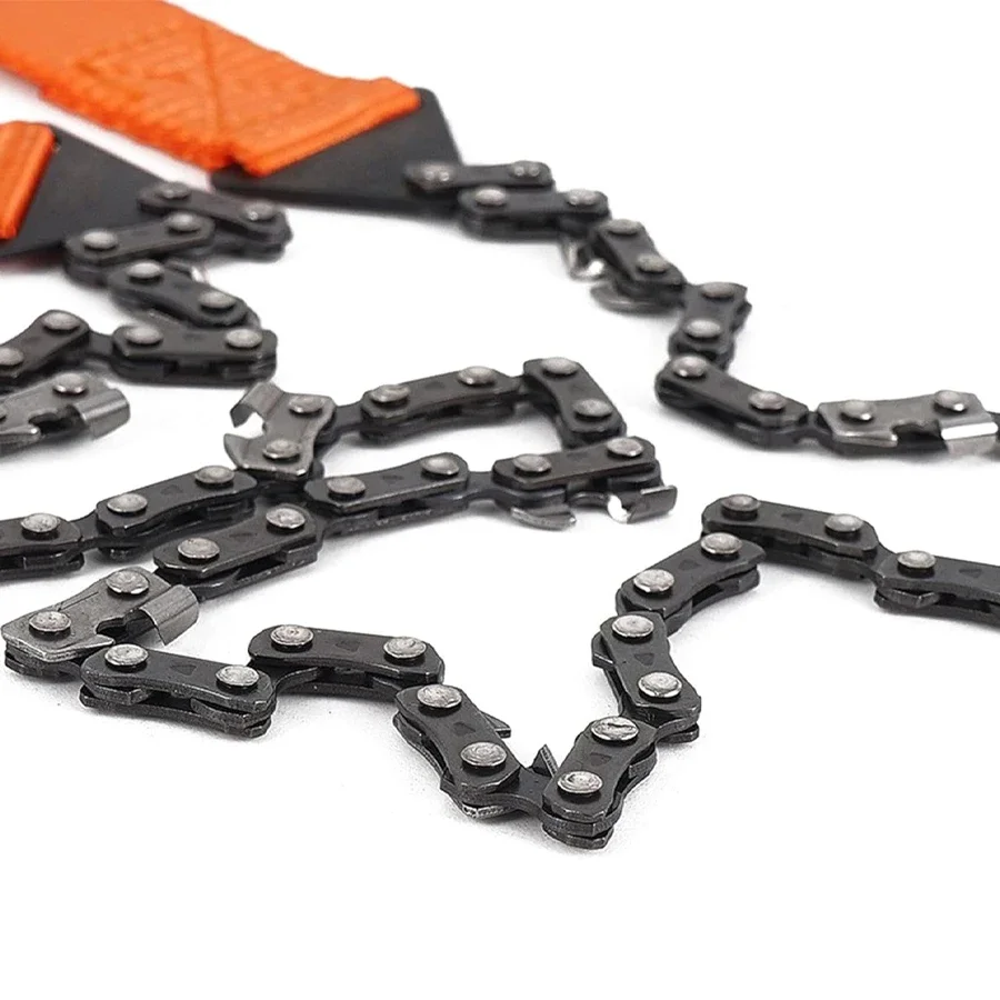 Stainless Steel Hand Zipper Saw,Portable Outdoor Survival Chain Saw for Camping,Gardening,Wood Cutting - Brushless