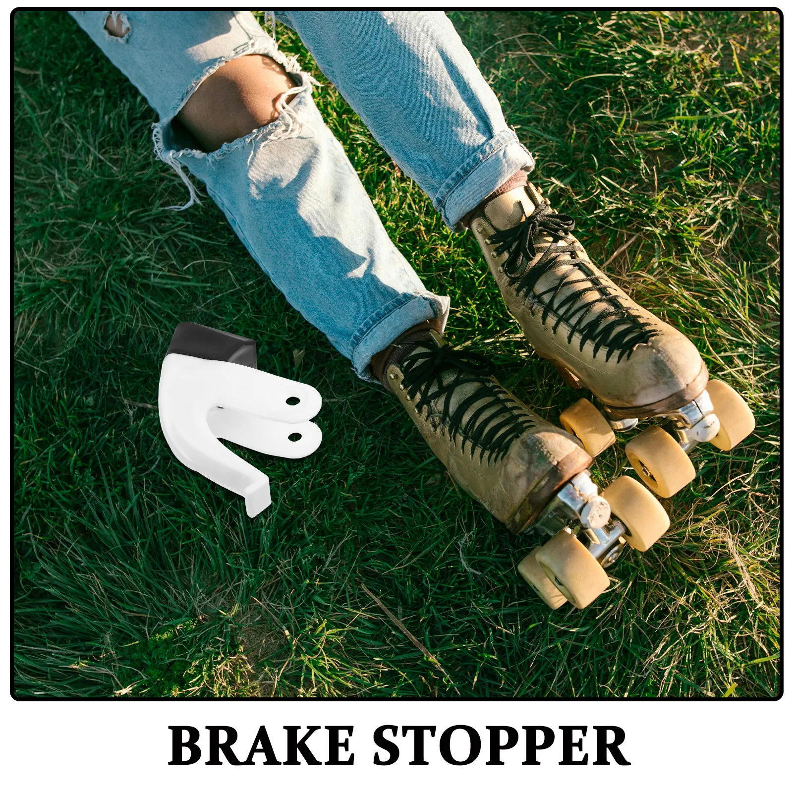 Inline Skate Brake Replacement – Universal Quick-Response Rubber Stopper with Shock Absorption