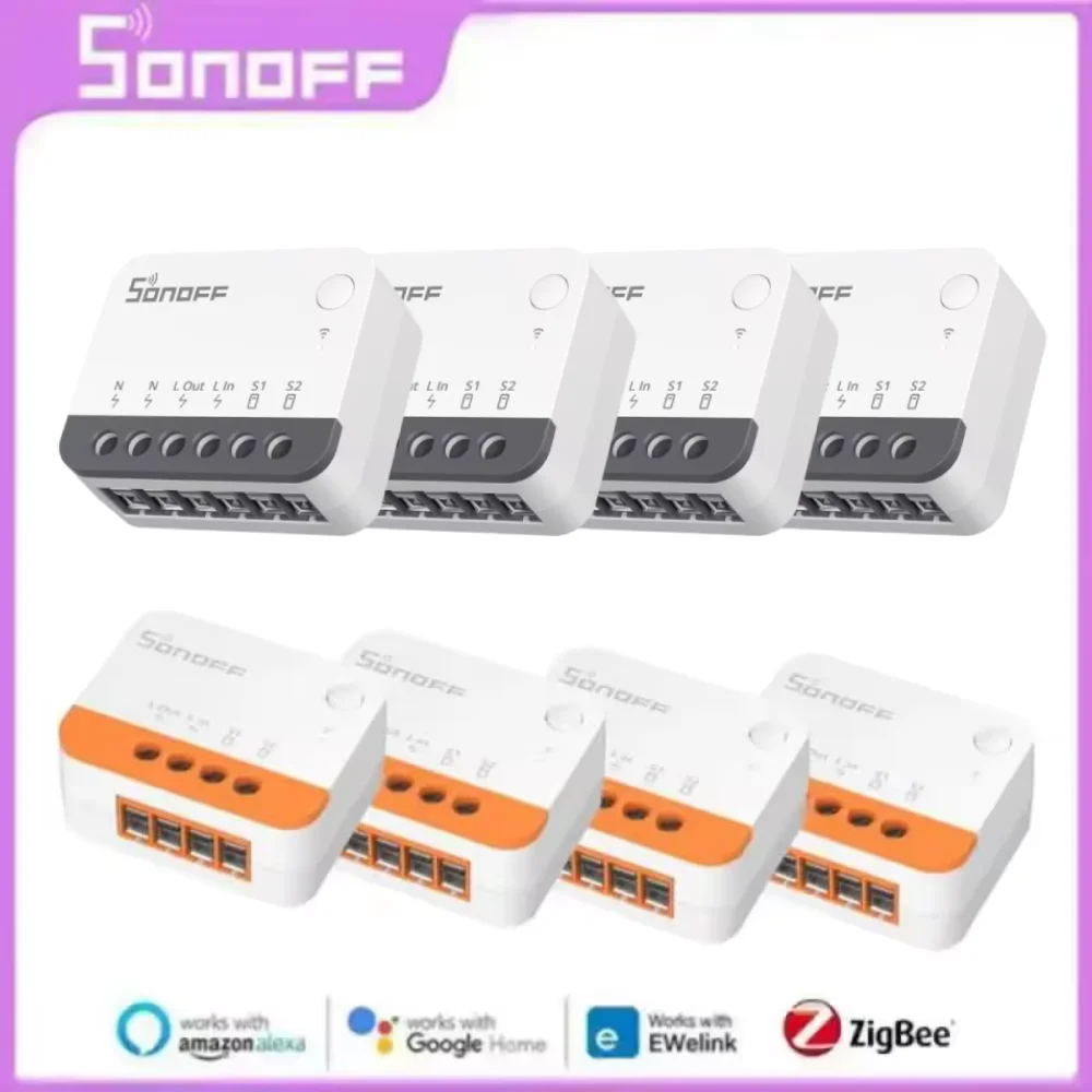 SONOFF ZBMINI-L2/ZBMINIR2 Zigbee DIY Smart Switch Module No Neutral Wire Require 2 Way Control Home Automation For Alexa eWelink